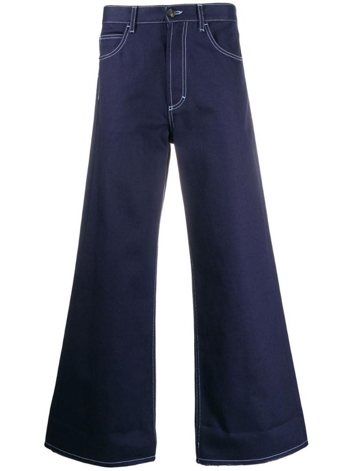 Marni Wide-leg Denim Trousers - Blue