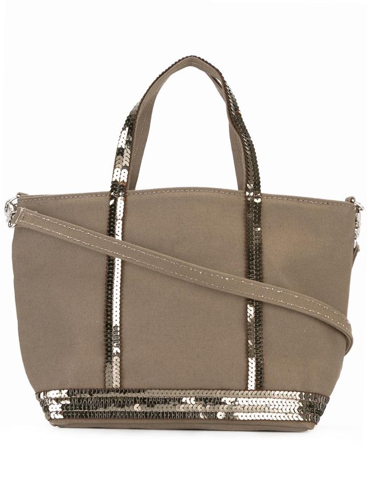 Vanessa Bruno - Sequined Strap Tote - Women - Cotton/pvc - One Size, Women's, Green, Cotton/pvc