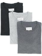 Maison Margiela Pack Of 3 Stereotype T-shirts - Grey