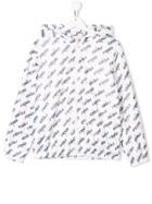 Fendi Kids Teen Logo Print Jacket - White