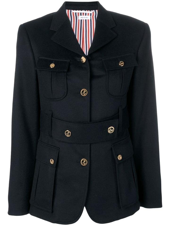 Thom Browne Navy Norfolk Sport Coat - Blue