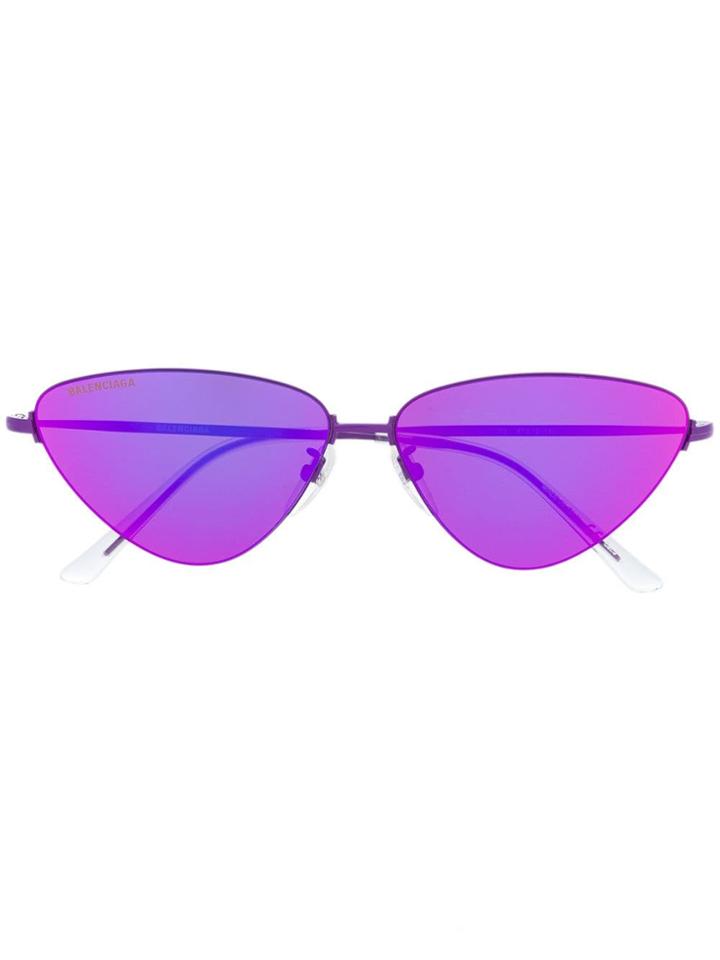 Balenciaga Eyewear Cat Eye Sunglasses - Purple