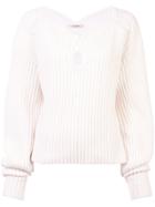 Hellessy Teardrop Cut-out Sweater - White