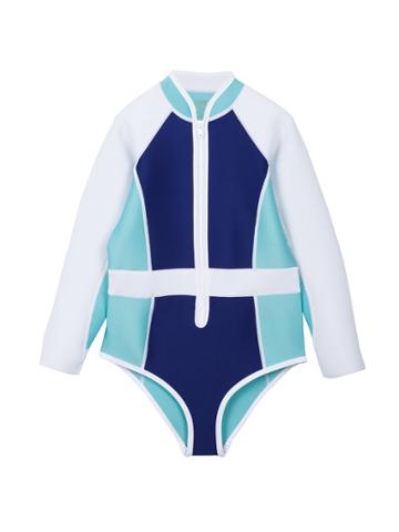 Duskii Girl Darcy Long Sleeve Swimsuit - Multicolour