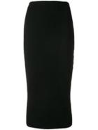 Victoria Beckham Classic Fitted Pencil Skirt - Black