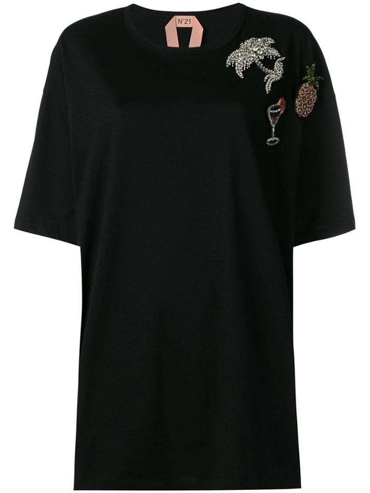 Nº21 Oversized-fit T-shirt - Black