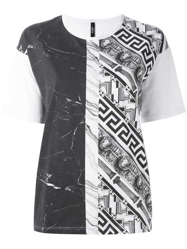 Versus 'marble & Elements' T-shirt