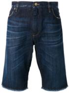 Dolce & Gabbana Raw Hem Denim Shorts, Men's, Size: 46, Blue, Cotton