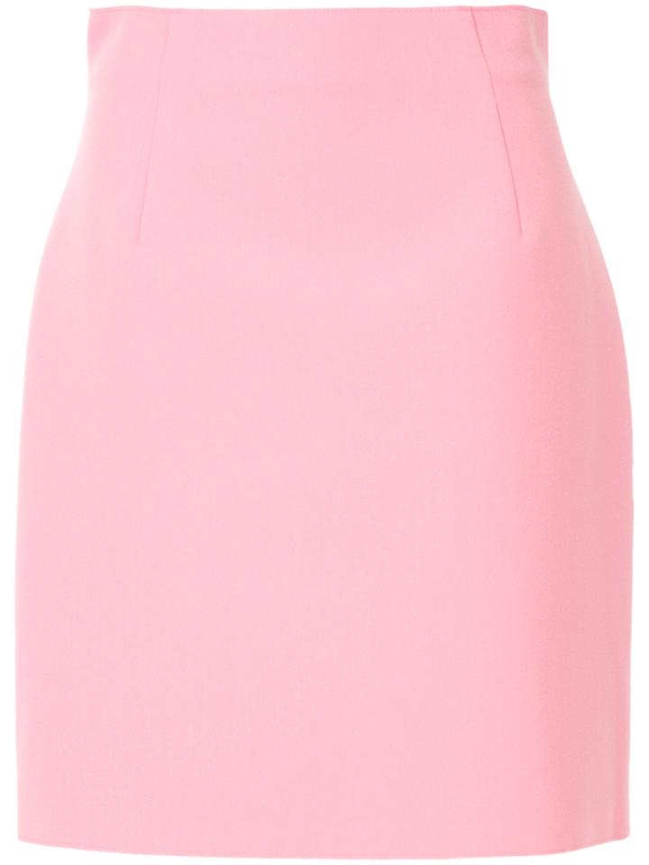 Msgm Short A-line Skirt - Pink & Purple