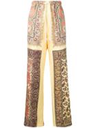 Etro Paisley Printed Palazzo Trousers - Yellow