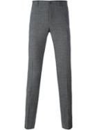 Dolce & Gabbana Slim Tailored Trousers, Men's, Size: 48, Grey, Spandex/elastane/virgin Wool