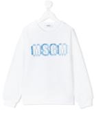 Msgm Kids - Letters Patches Sweatshirt - Kids - Cotton - 6 Yrs, Black