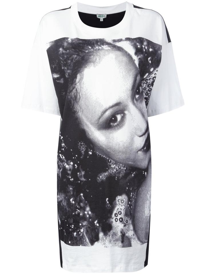 Kenzo Printed T-shirt Dress, Women's, Size: Xs, Black, Cotton