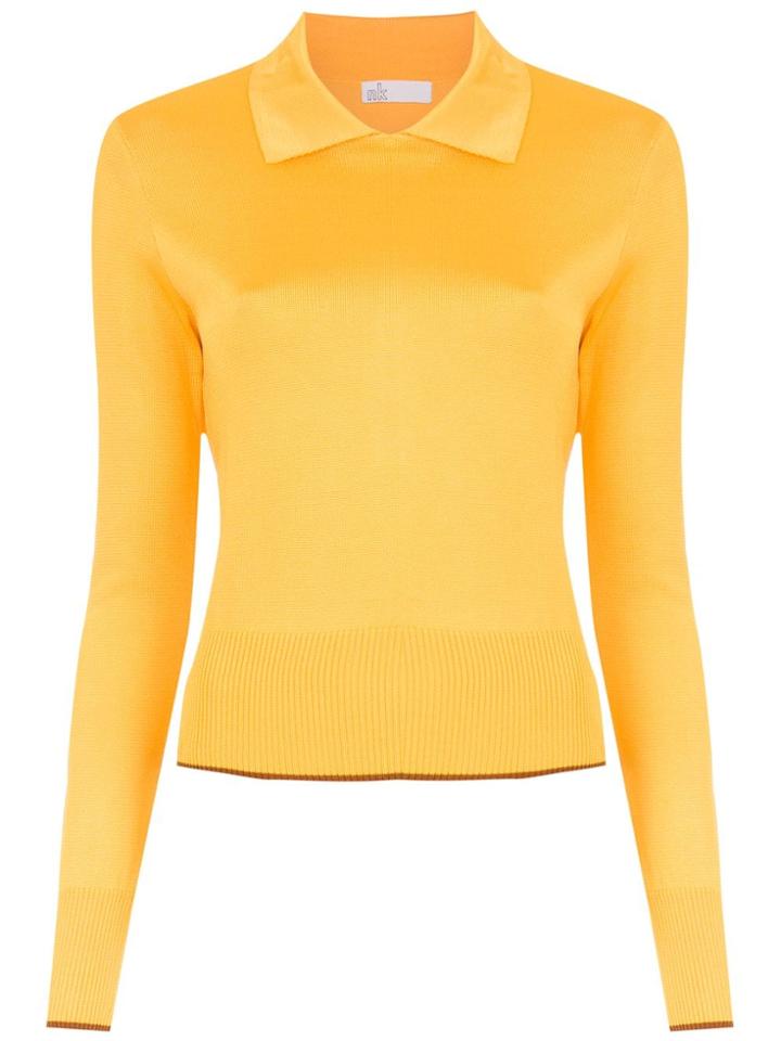 Nk Knitted Polo Shirt - Yellow