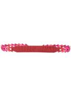 Rula Galayini Textured Bag Strap - Pink & Purple