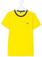 Armani Junior Teen Chest Logo T-shirt - Yellow & Orange