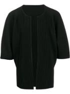 Homme Plissé Issey Miyake Pleated Short Sleeve Jacket - Black