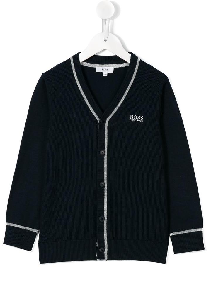 Boss Kids Classic Cardigan, Boy's, Size: 10 Yrs, Blue