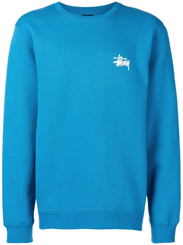 Stussy Crew Neck Sweatshirt - Blue