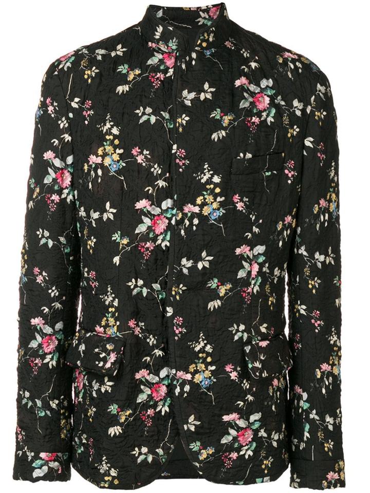 Haider Ackermann Quilted Floral Jacket - Black