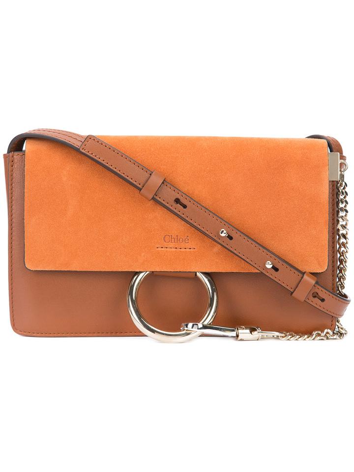 Chloé - Small Faye Shoulder Bag - Women - Leather/suede - One Size, Brown, Leather/suede