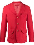 Comme Des Garçons Shirt Single-breasted Multi-pocket Blazer - Red