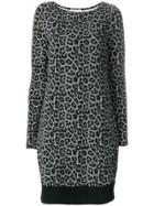 Michael Michael Kors Leopard And Houndstooth Printed Dress - Black