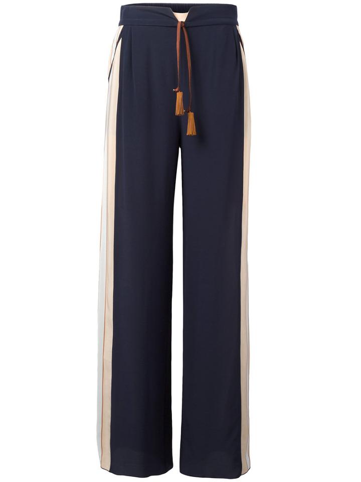 Antonia Zander - Dariahose Trousers - Women - Silk - Xs, Women's, Blue, Silk