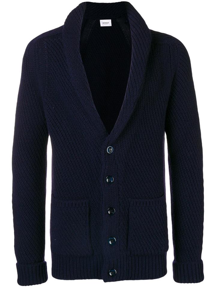 Dondup Chunky Knit Cardigan - Blue