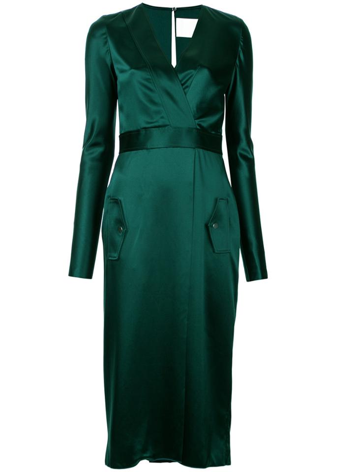 Dion Lee Utility Longsleeved Dress - Green