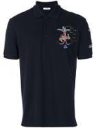 Valentino - Tattoo Embroidered Polo Shirt - Men - Cotton/polyester - Xl, Blue, Cotton/polyester