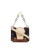 Yuzefi Leather Mini Delila Body Chain Bag - Black