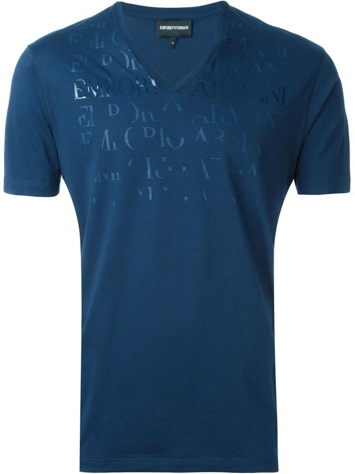 Emporio Armani Lettering Logo T-shirt