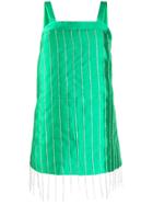 Giuseppe Di Morabito Hanging Rhinestone Dress - Green