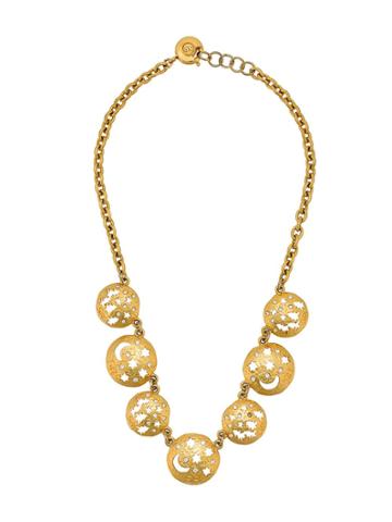 Sonia Rykiel Vintage Star And Moon Charm Necklace - Gold