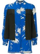 Haider Ackermann Oversized Colour-block Blouse - Blue