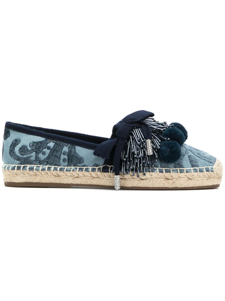 Marc Jacobs Sienna Pom-pom Flat Espadrilles - Blue