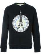 Kenzo Eiffel Tower Sweatshirt, Men's, Size: Xl, Black, Cotton