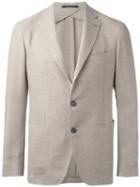 Single Breasted Blazer - Men - Linen/flax/virgin Wool/cupro - 54, Nude/neutrals, Linen/flax/virgin Wool/cupro, Tagliatore