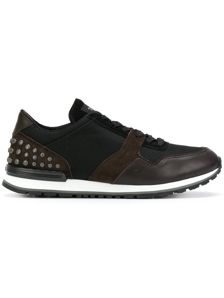 Tod's Allacciata Dots Sneakers - Black