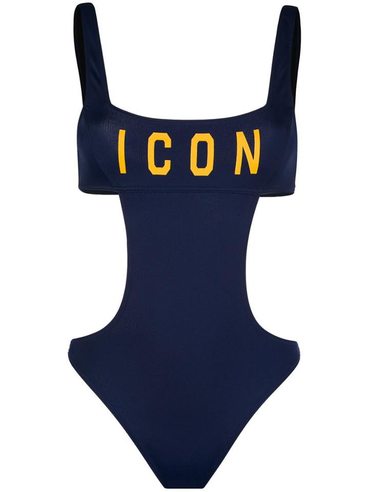 Dsquared2 Icon Swimsuit - Pink & Purple