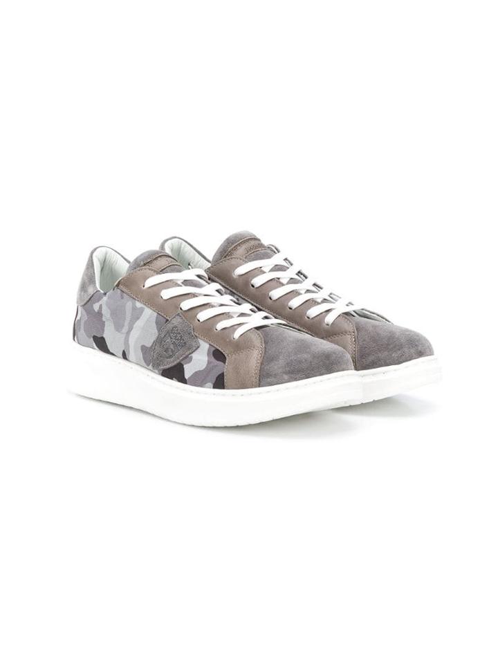 Philippe Model Kids Teen Paris Sneakers - Grey