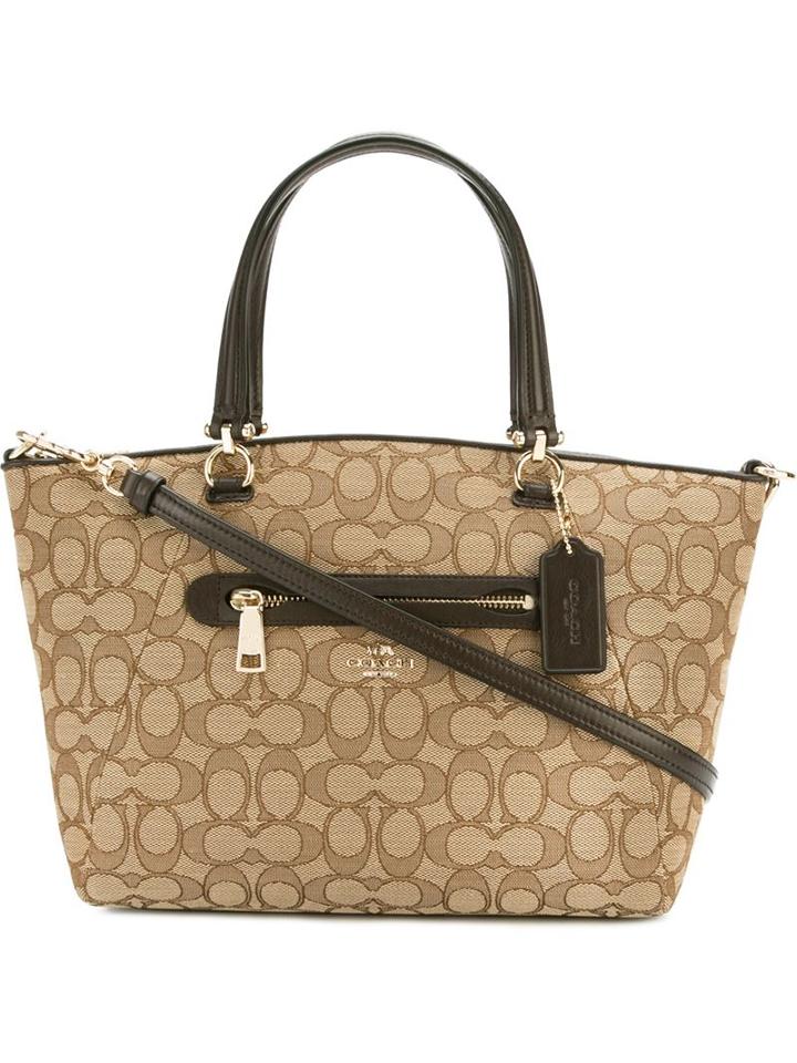 Coach Monogram Crossbody Bag, Women's, Brown