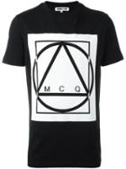 Mcq Alexander Mcqueen Glyph Icon Print T-shirt, Men's, Size: Xl, Black, Cotton