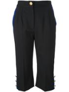 Dolce & Gabbana Cropped Trousers, Women's, Size: 38, Black, Nylon/spandex/elastane/virgin Wool