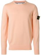 Stone Island Logo Patch Jumper - Yellow & Orange