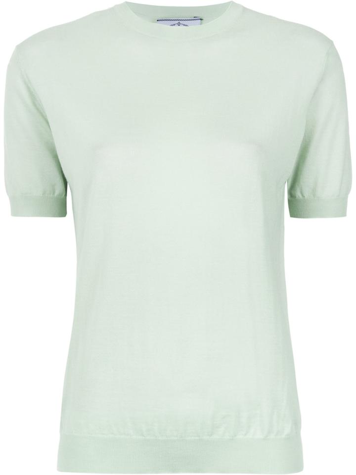 Prada Short Sleeve Knit Top - Green