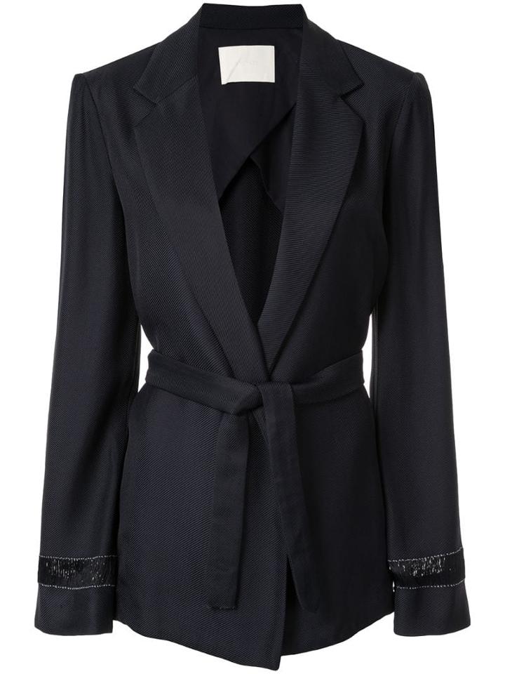 Dion Lee Belted Wrap Blazer - Black