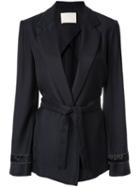 Dion Lee Belted Wrap Blazer - Black