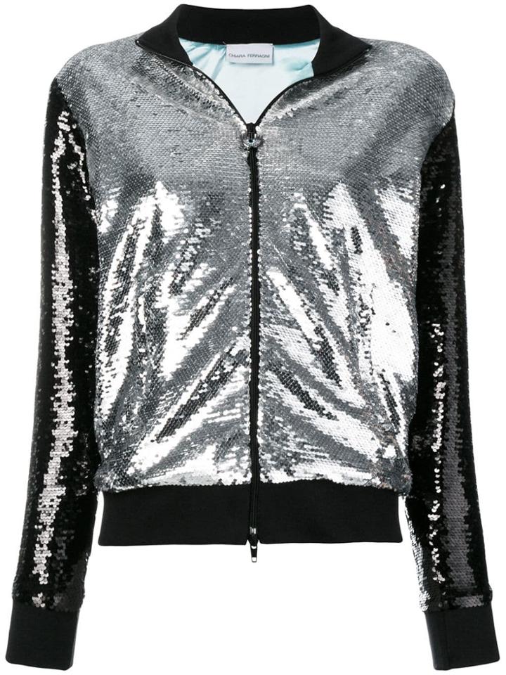 Chiara Ferragni Two-tone Sequin Jacket - Metallic